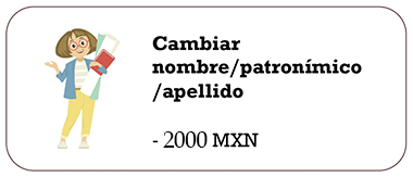 Cambiar nombre/patronímico /apellido